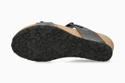 Mephisto Women's Wedge Sandal Luisa Grey Havana Sole