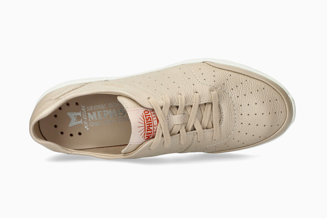 Mephisto Women's Sneaker Marilis Beige Top