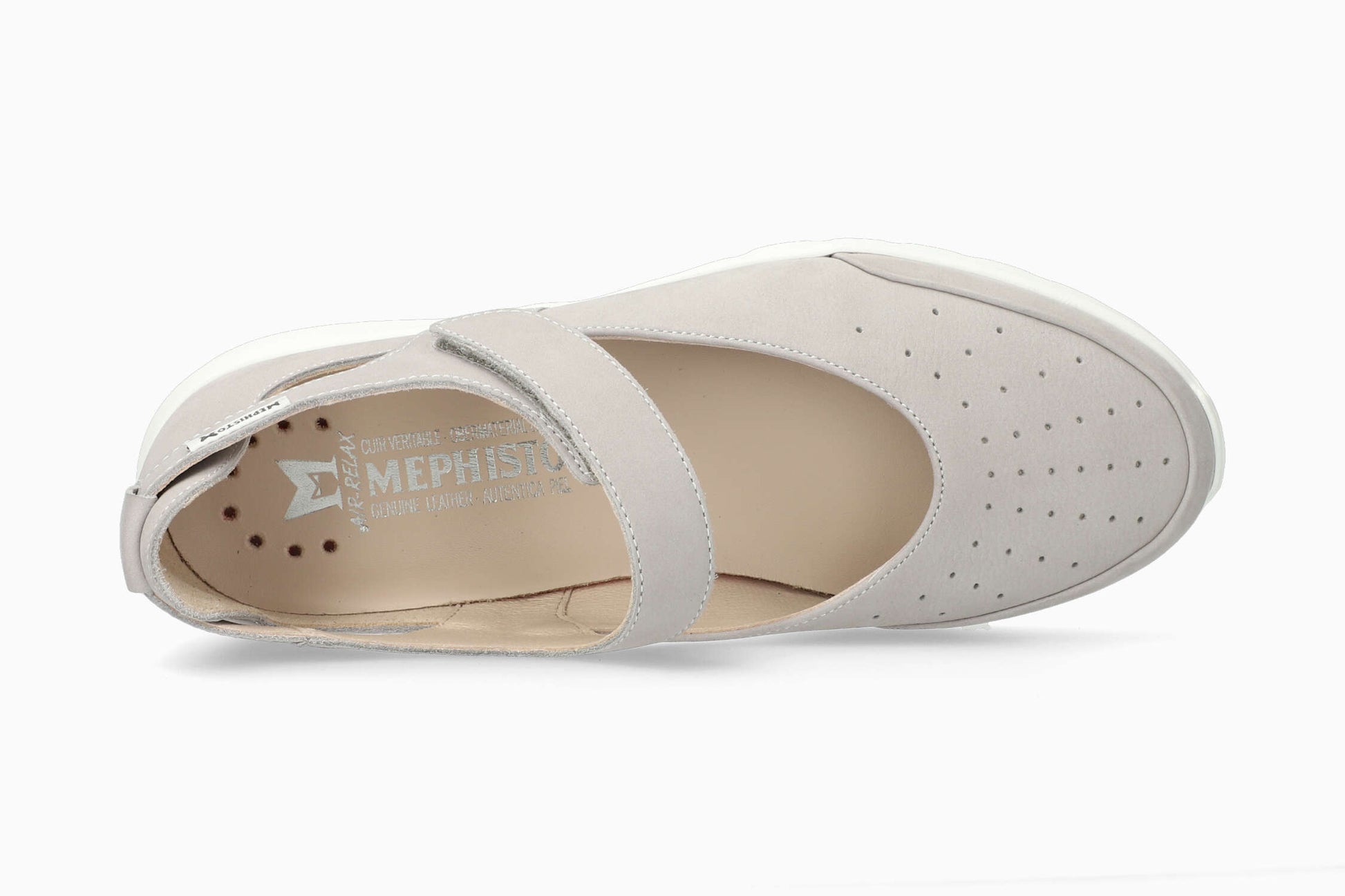 Mephisto Women's Shoe Marsia Light Grey Top