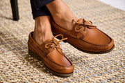 Mephisto Hurrikan Boat Shoe Hazelnut Model