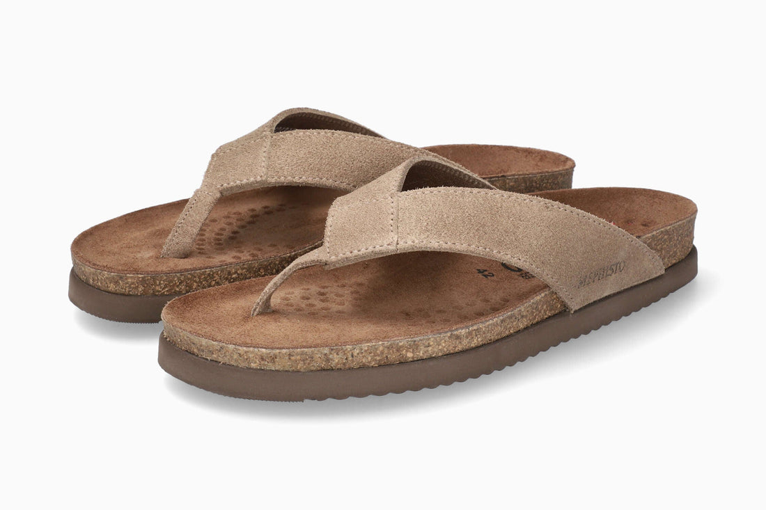 Mephisto Natalio Men's Cork Sandal Grey