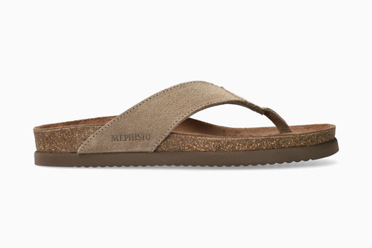 Mephisto Natalio Men's Cork Sandal Warm Grey