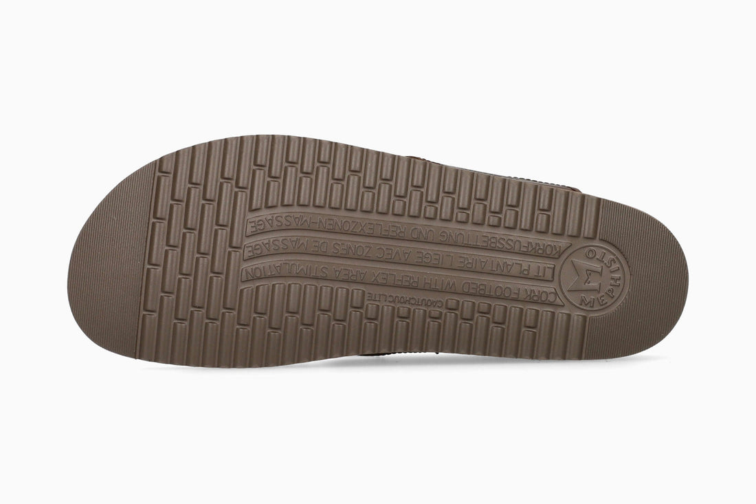 Mephisto Natalio Men's Cork Sandal Dark Brown Sole