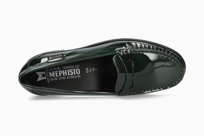 Mephisto Women's Loafers Neda Bottle Green Top