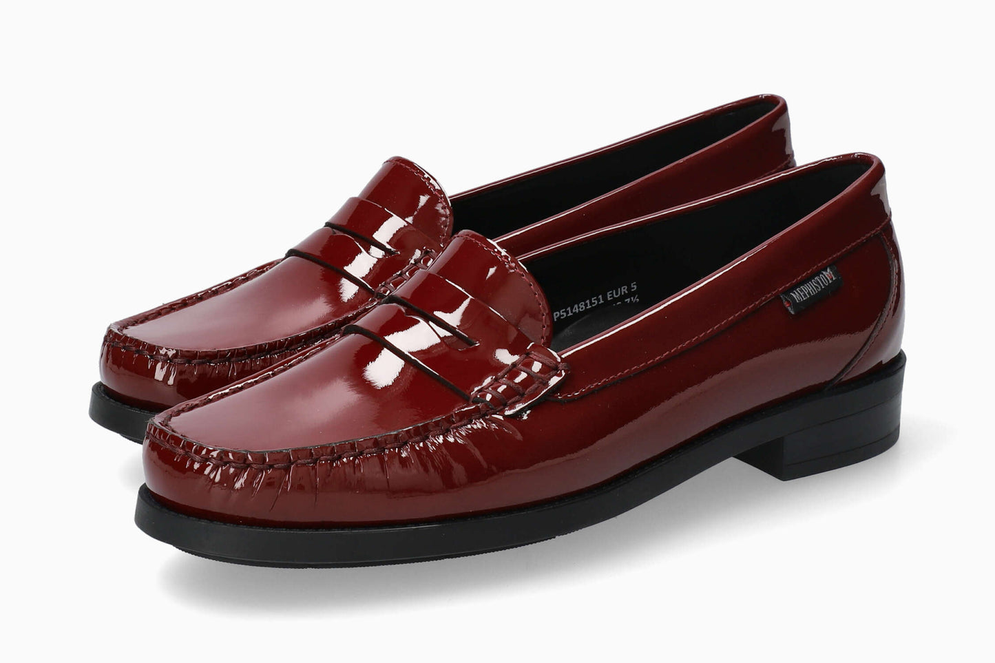 Mephisto Women's Loafers Neda Oxblood Patent