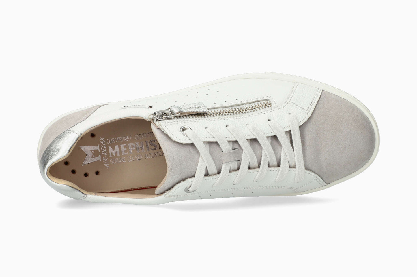 Mephisto Women's Sneaker Nikita Light Grey Top