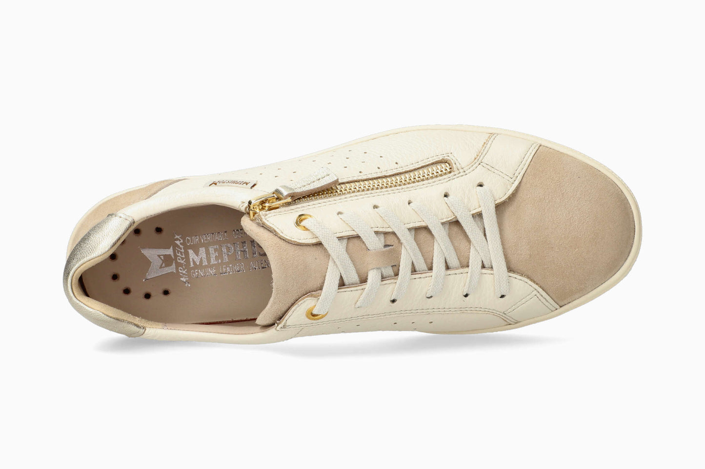 Mephisto Women's Sneaker Nikita Beige Top