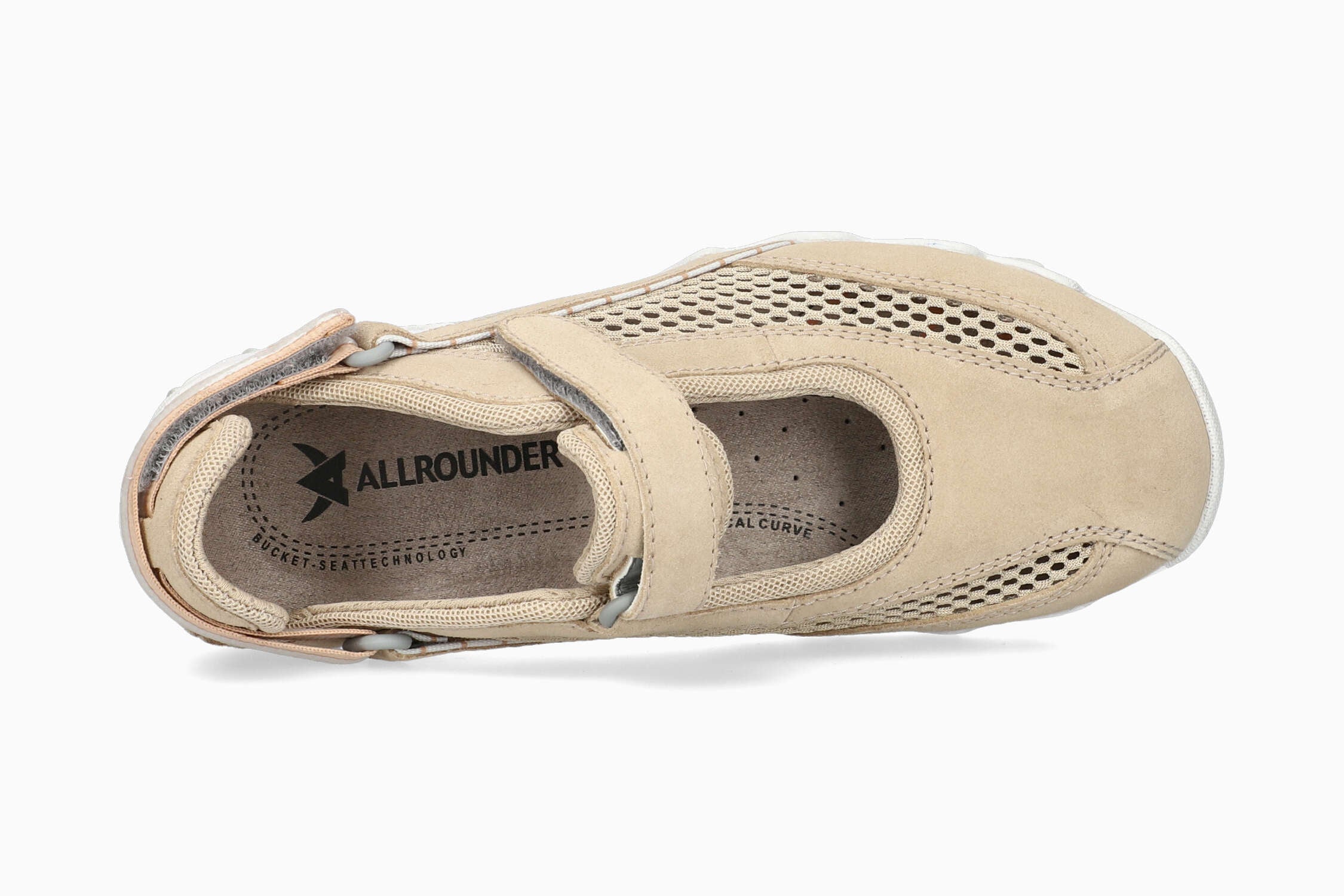 Allrounder By Mephisto Ciabatte Niro – Donna, Grigio, Pelle E Tessuto