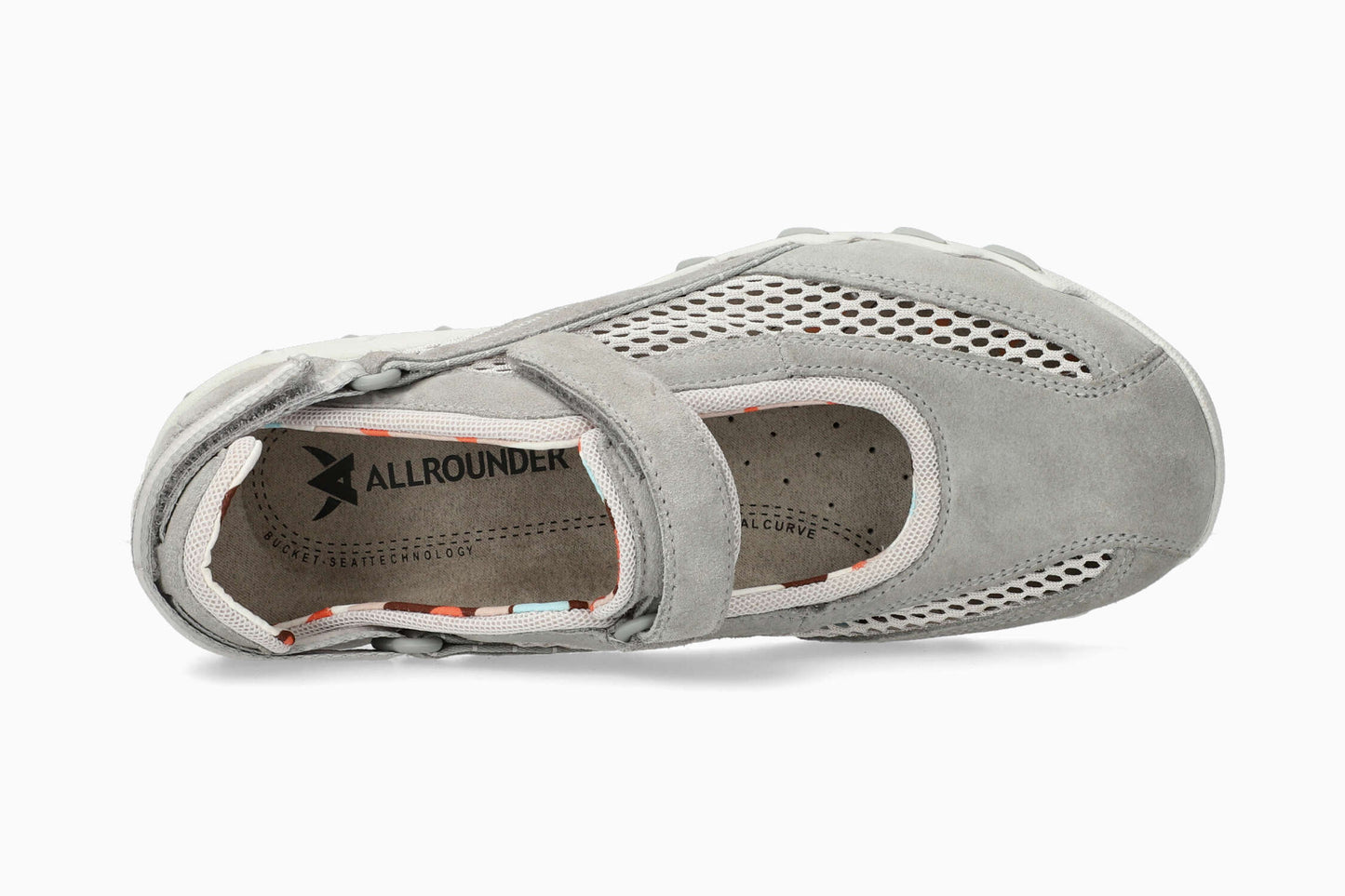 Allrounder Niro Solid Women's Shoe Grey Mesh Top