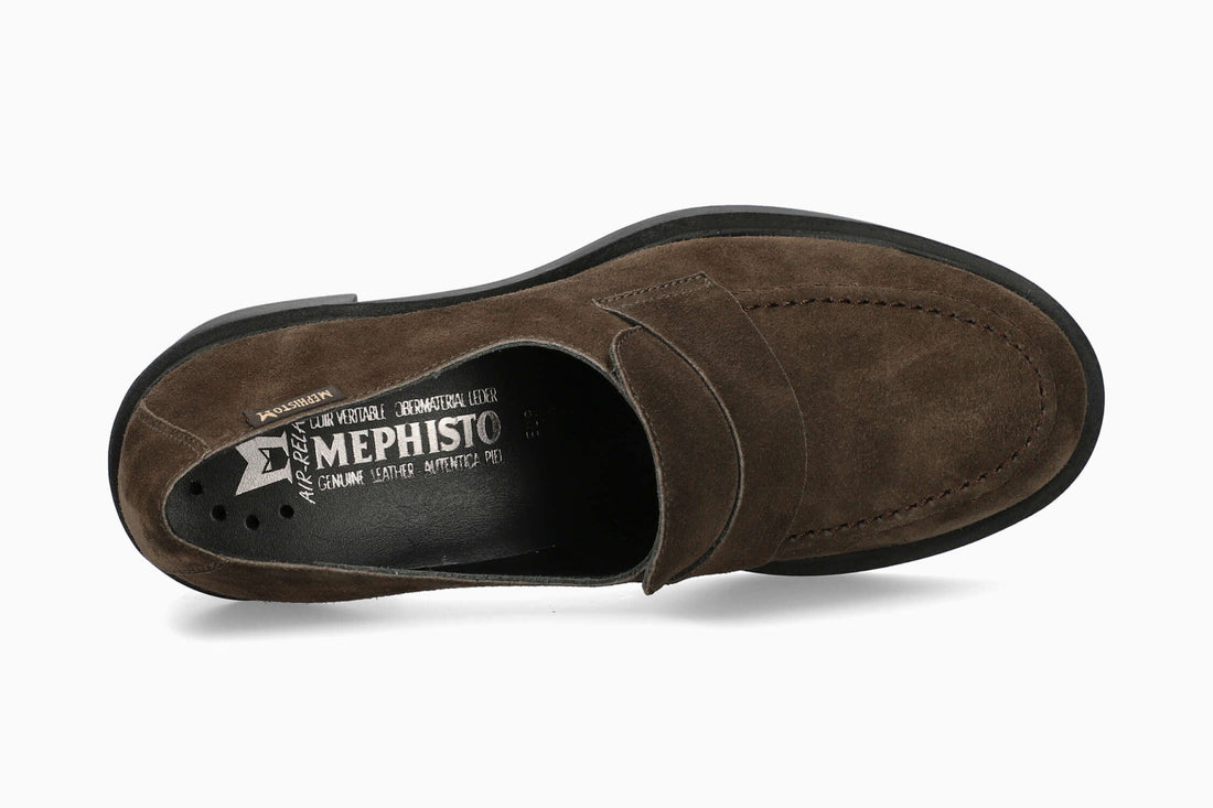 Pamelia Mephisto Women's Slip Ons Dark Brown Top