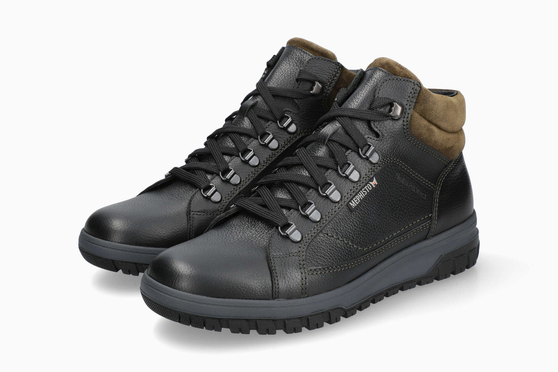 Mephisto Men's Boot Pitt Black Nevada