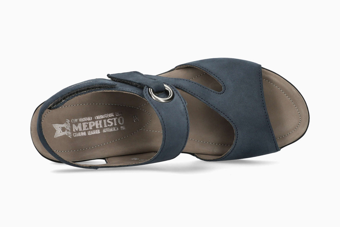 Mephisto Women's Sandal Prissie Jeans Blue Top