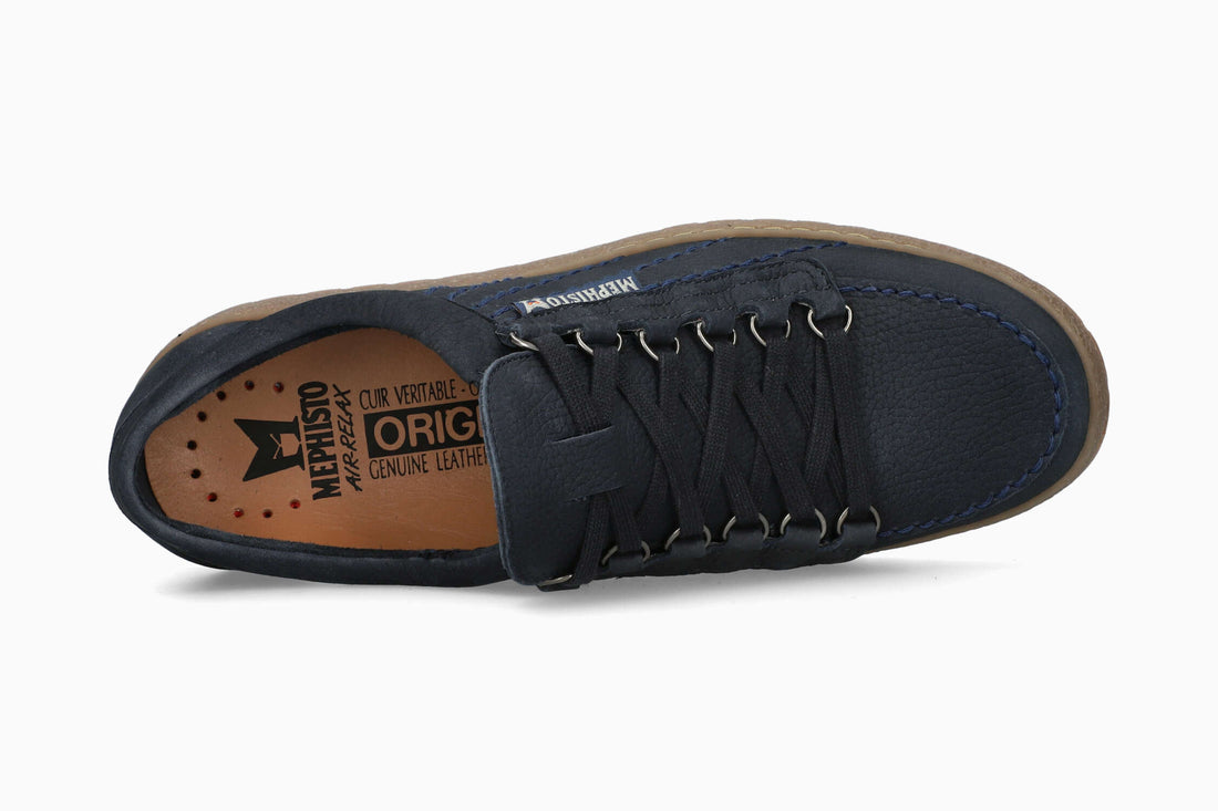 Mephisto Men's Sneaker Rainbow Navy Sportbuck Top