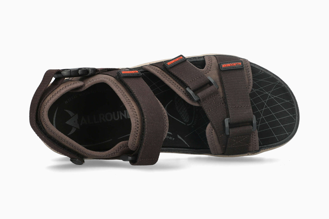 Allrounder Riverside Men's Sandal Dark Brown Top