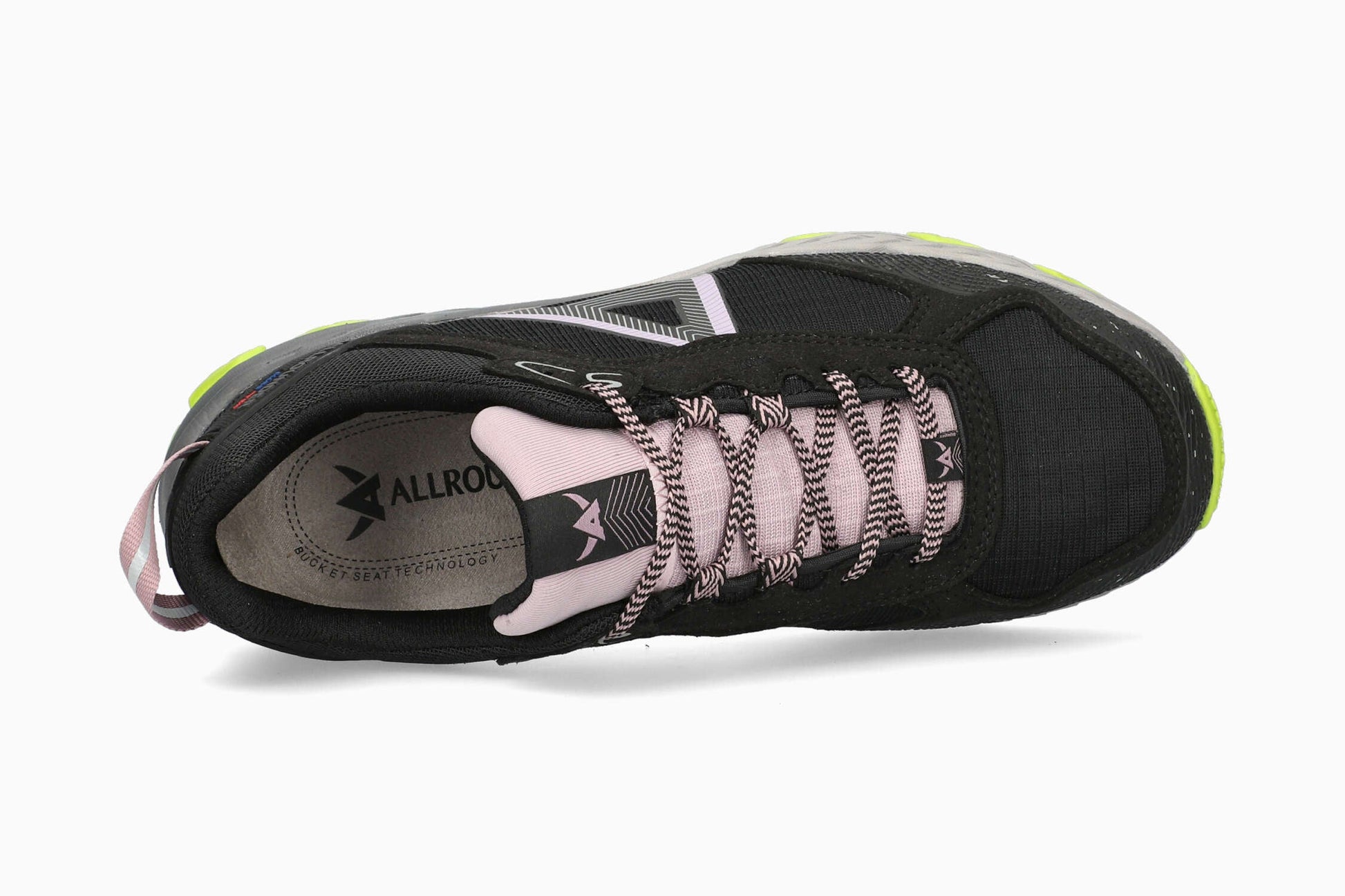 Allrounder Run-Tex Black/Lime Women's Sneaker Top