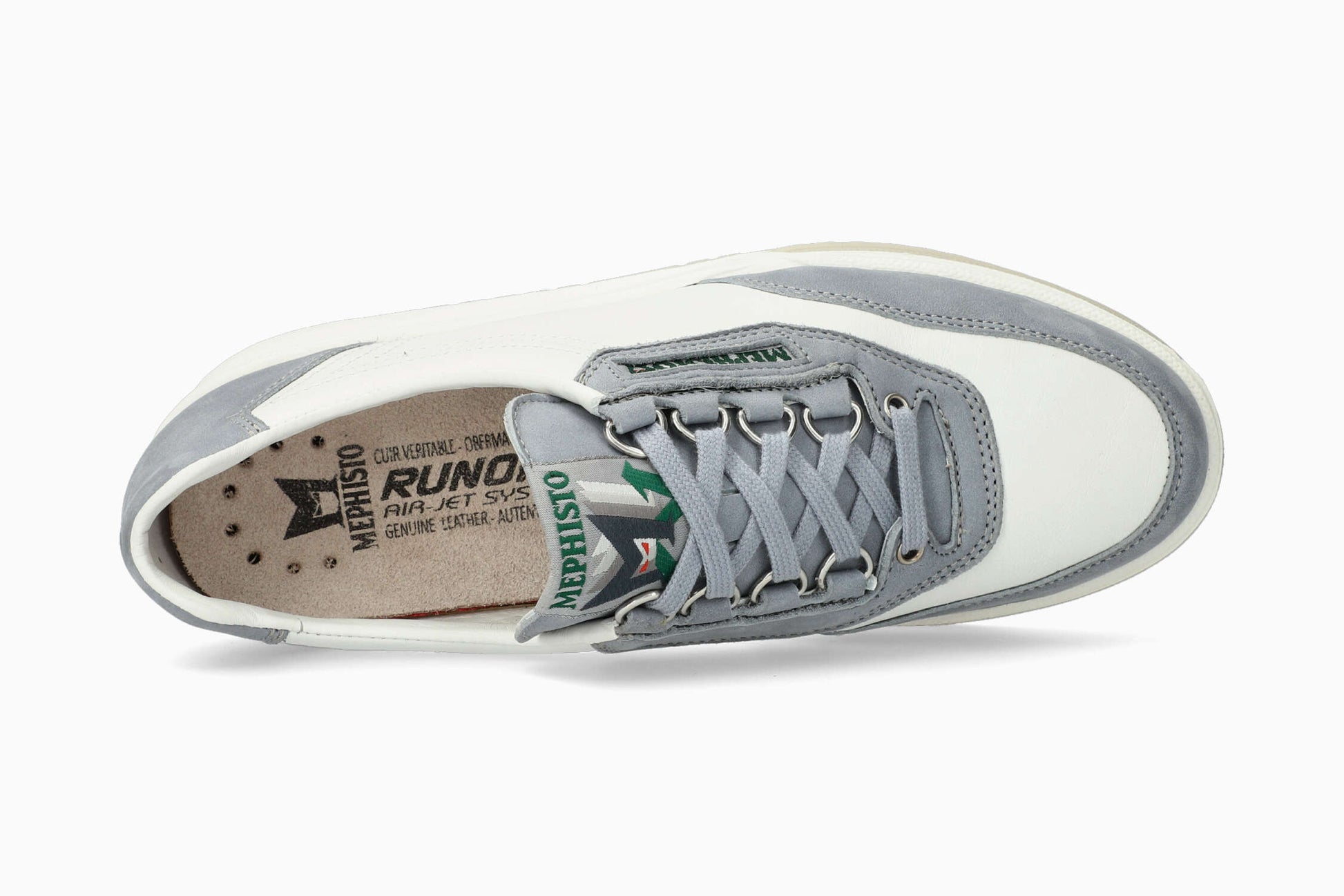 Mephisto Rush Women Shoes Blue Leather Nubuck Mephisto USA