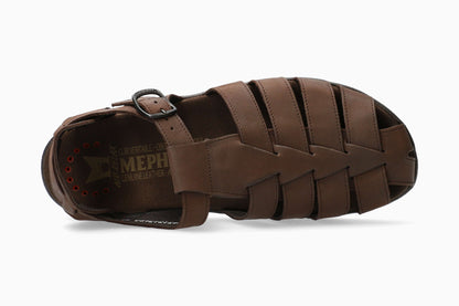 Mephisto Sam Men's Sandal Dark Brown Top