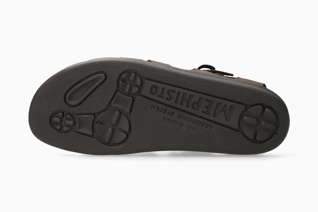 Mephisto Sam Men's Sandal Dark Brown Sole