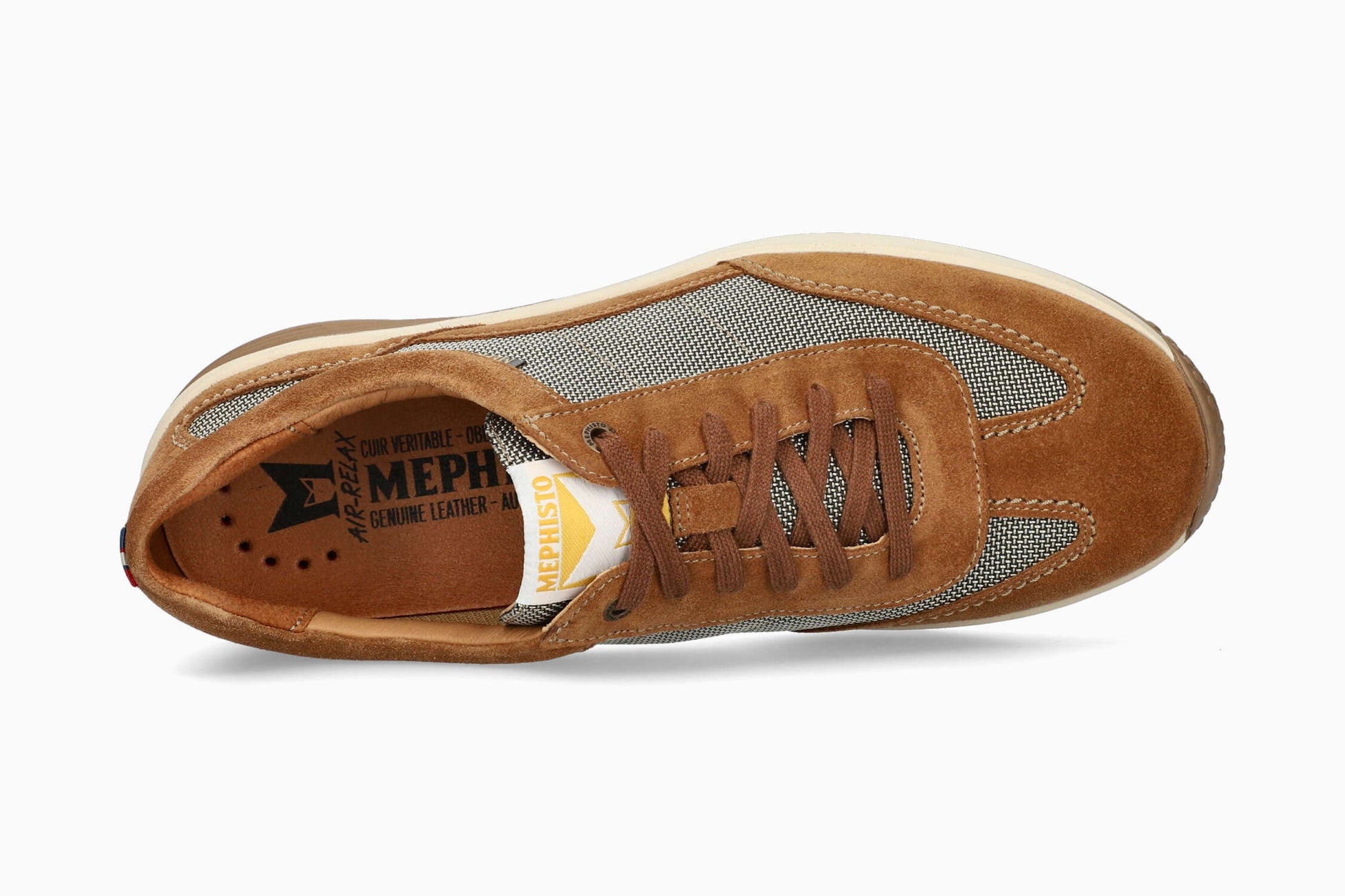 Mephisto Steve Air Sneaker Tobacco Top