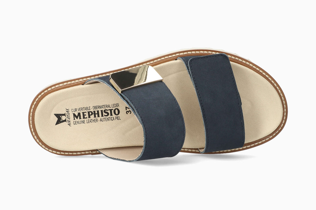 Mephisto Women's Sandal Vonny Jeans Blue Top
