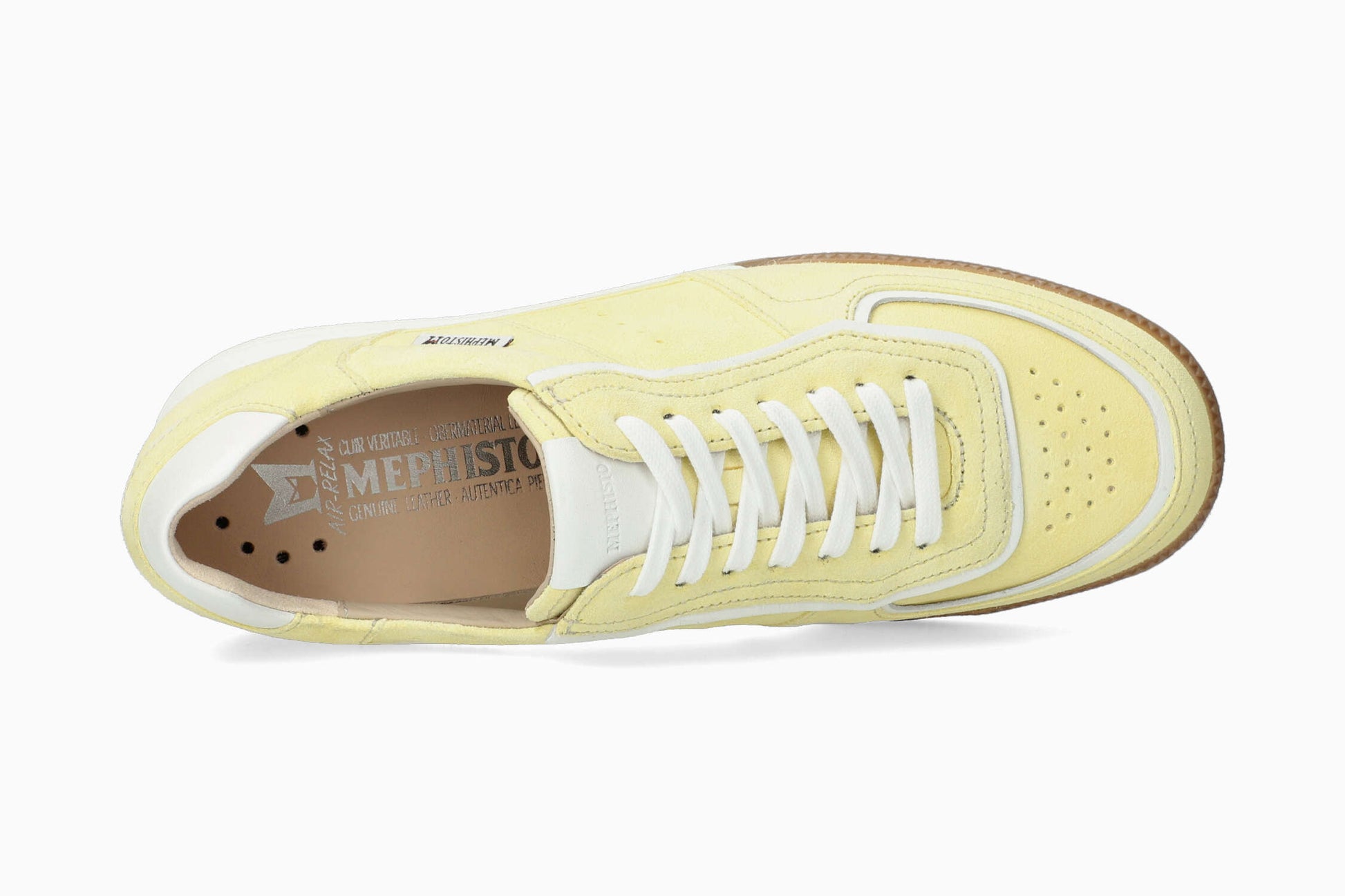 Mephisto Women's Sneaker Wanessa Yellow Top