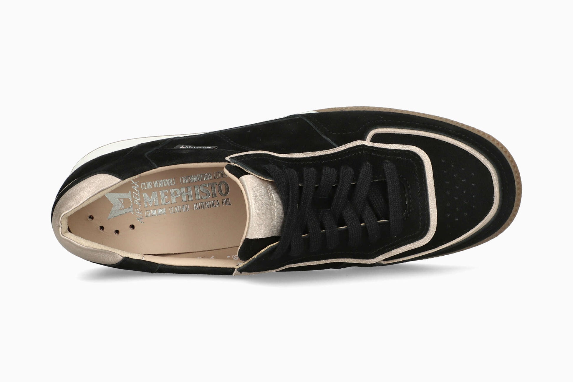 Mephisto Women's Sneaker Wanessa Black Top