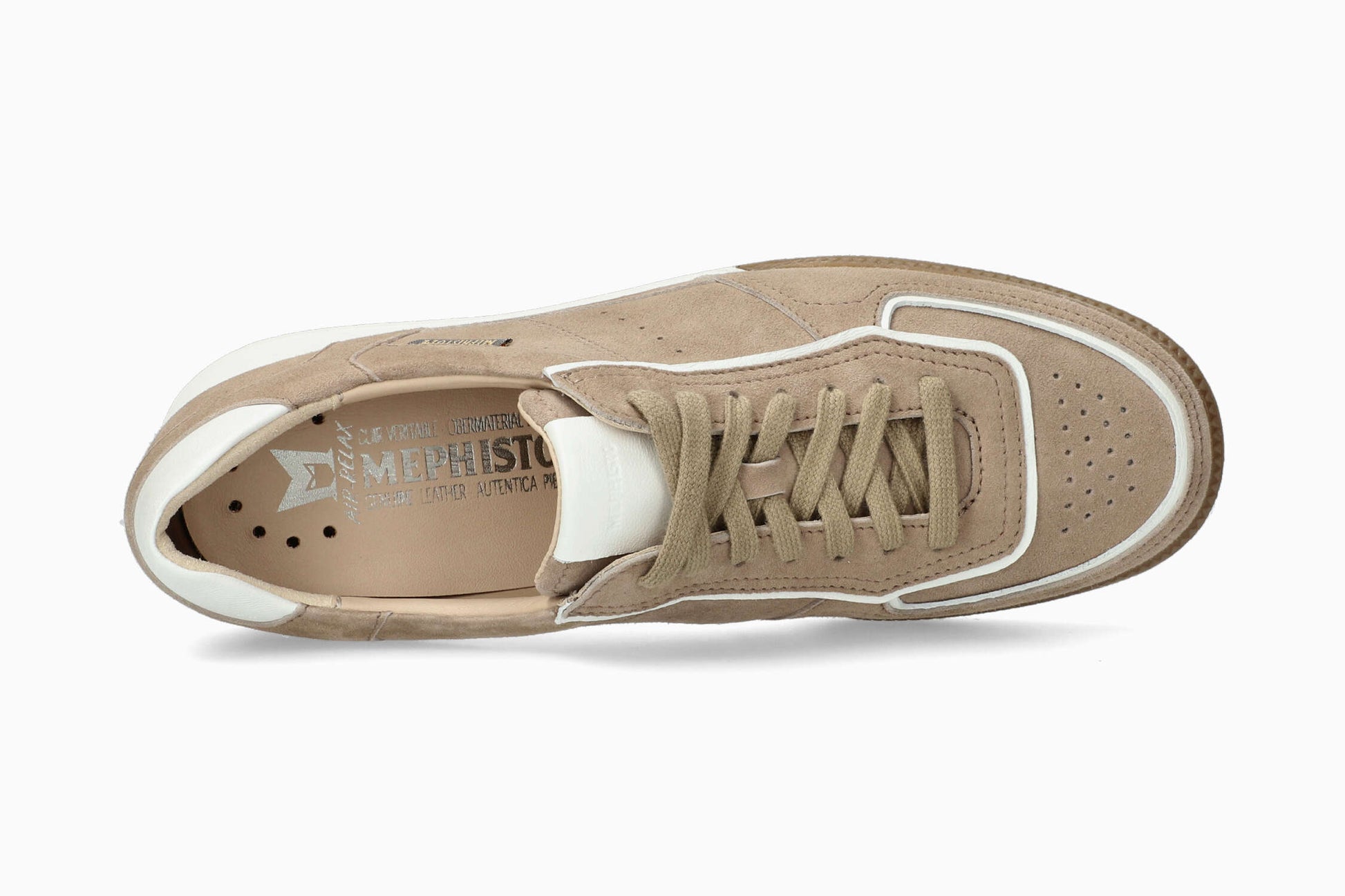 Mephisto Women's Sneaker Wanessa Beige Top