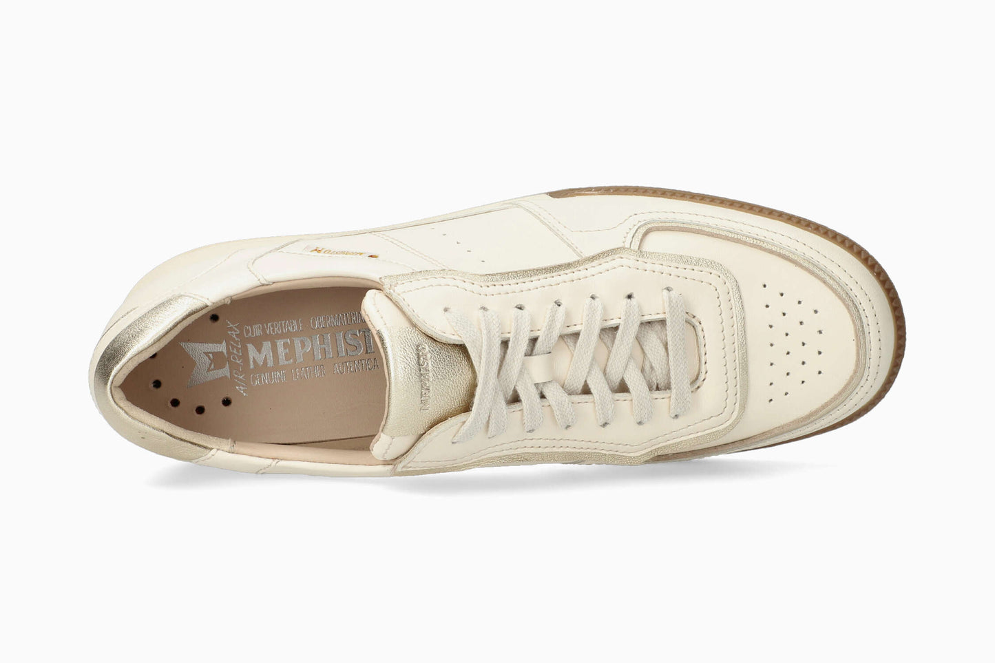 Mephisto Women's Sneaker Wanessa Off White Top