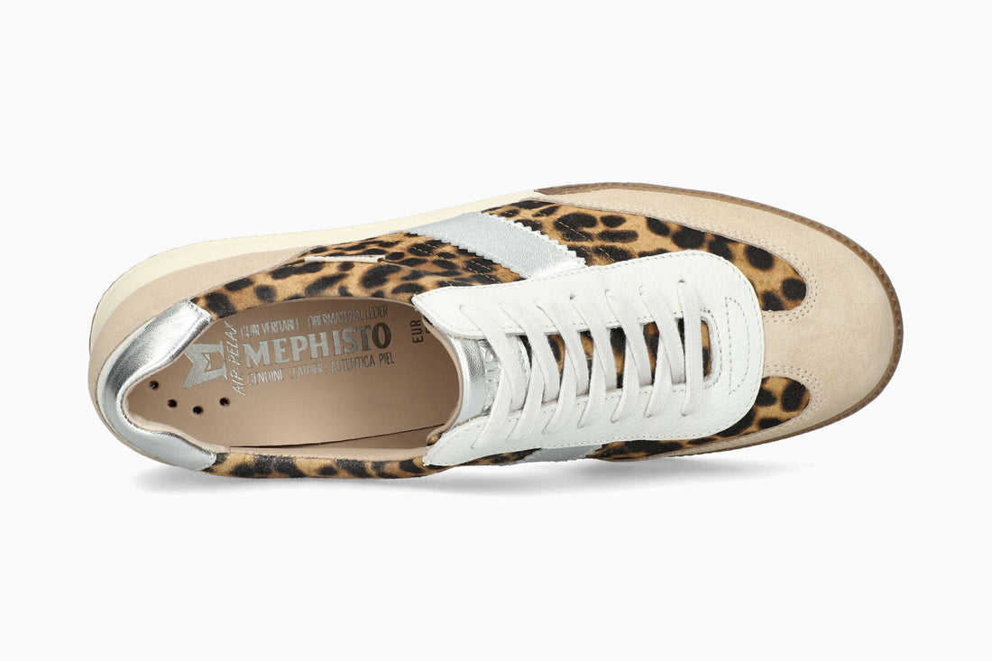 Mephisto Women's Sneaker Witney Light Sand Bengal Top