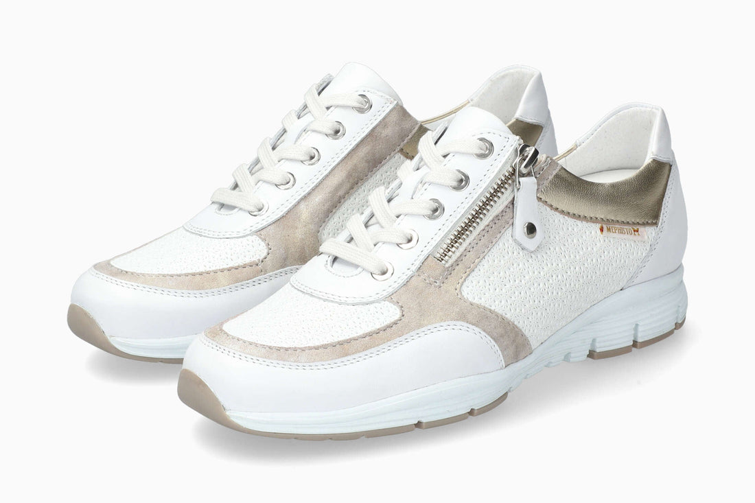Mephisto Ylona Women's Sneaker White/Gold