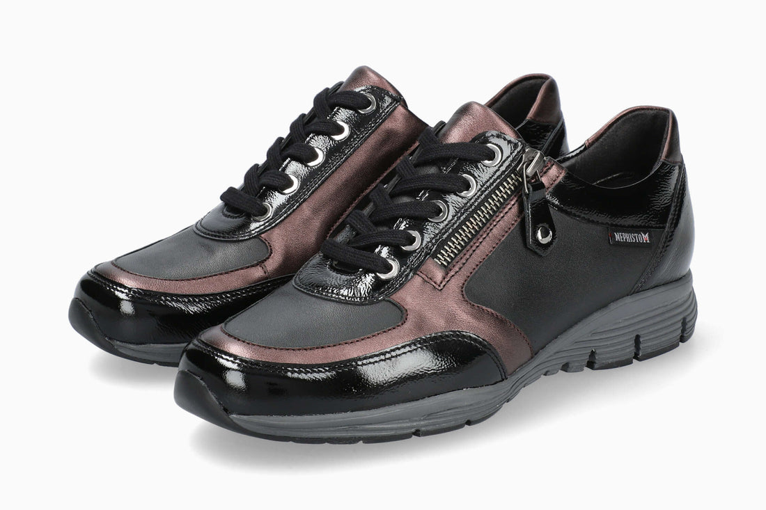 Ylona Mephisto Women's Sneakers Black Patent Side