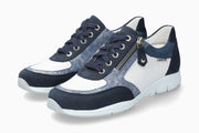 Mephisto Women's Sneaker Ylona Jeans Blue