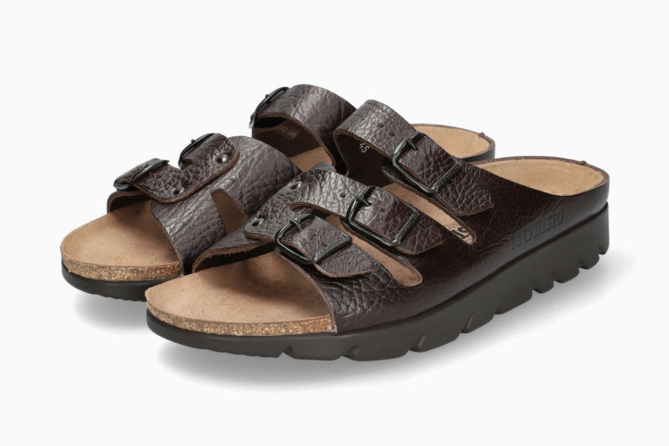 Mephisto Zach Fit Men's Sandal Dark Brown