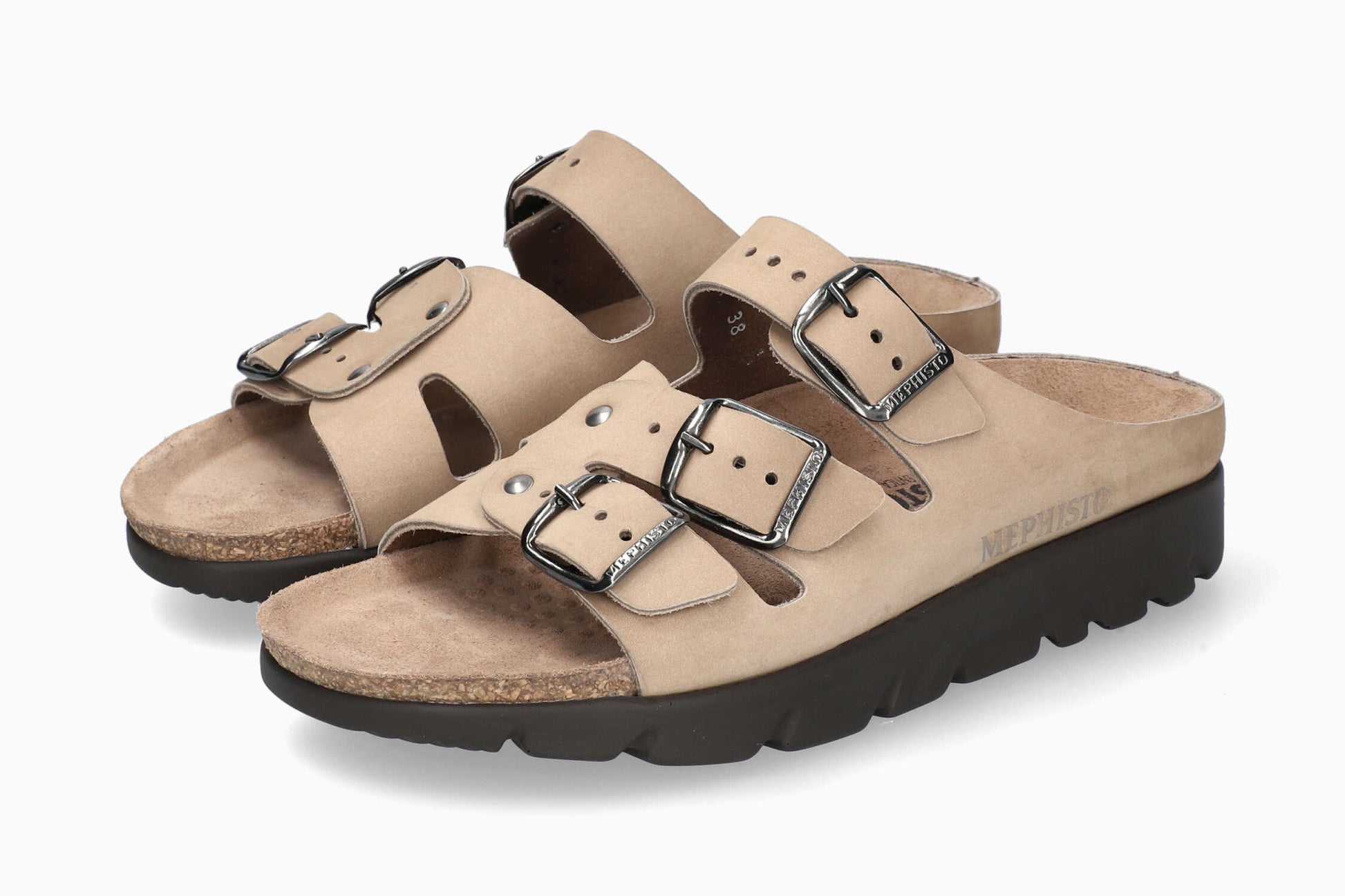 Mephisto Zach Fit. Light Taupe Men's Sandal