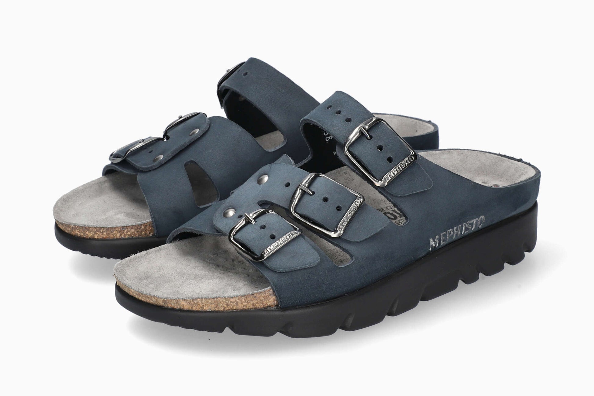 Mephisto Zach Fit. Navy Men's Sandal