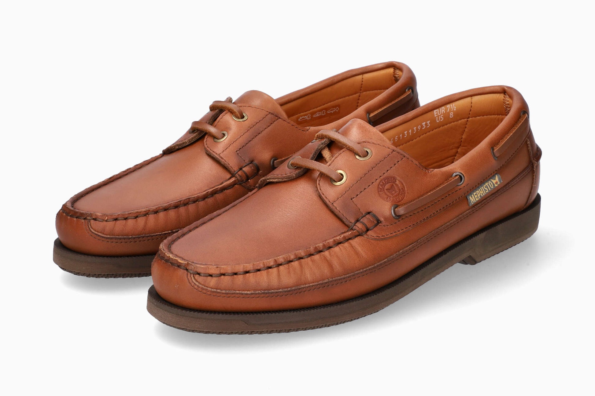 Mephisto Hurrikan Boat Shoe Hazelnut