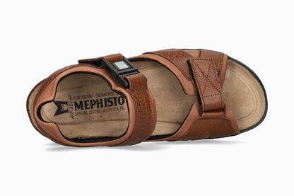 Mephisto Men's Sandals Shark Fit Chestnut Top