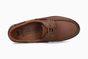 Mephisto Hurrikan Boat Shoe Dark Brown Top