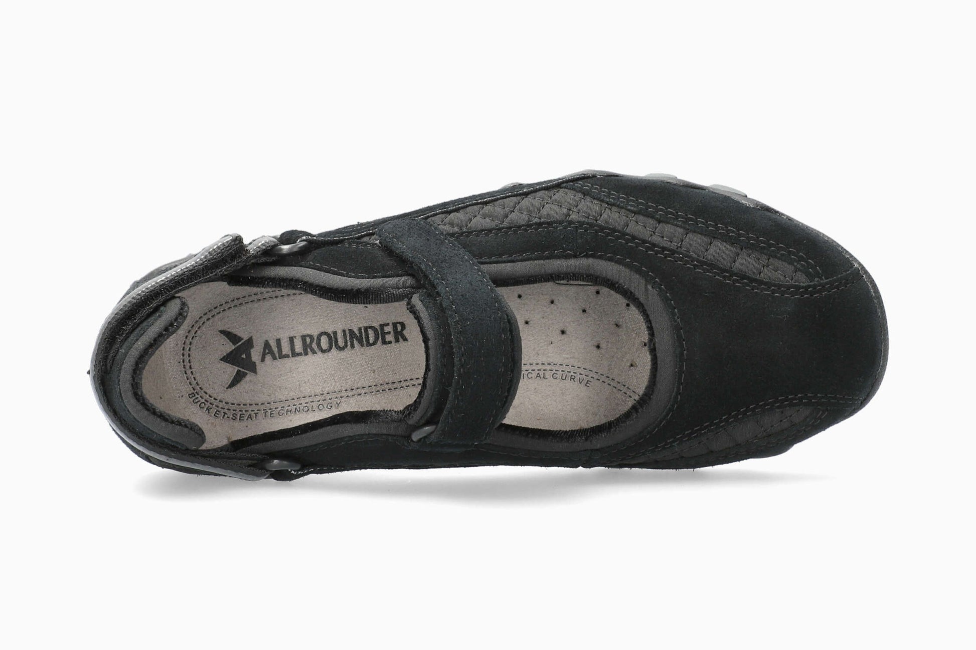 Allrounder Niro Solid Black Women's Shoe Top