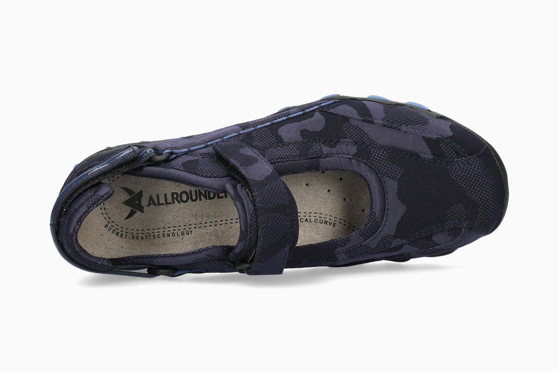 Allrounder Niro Print Petrol Blue Women's Shoe Top
