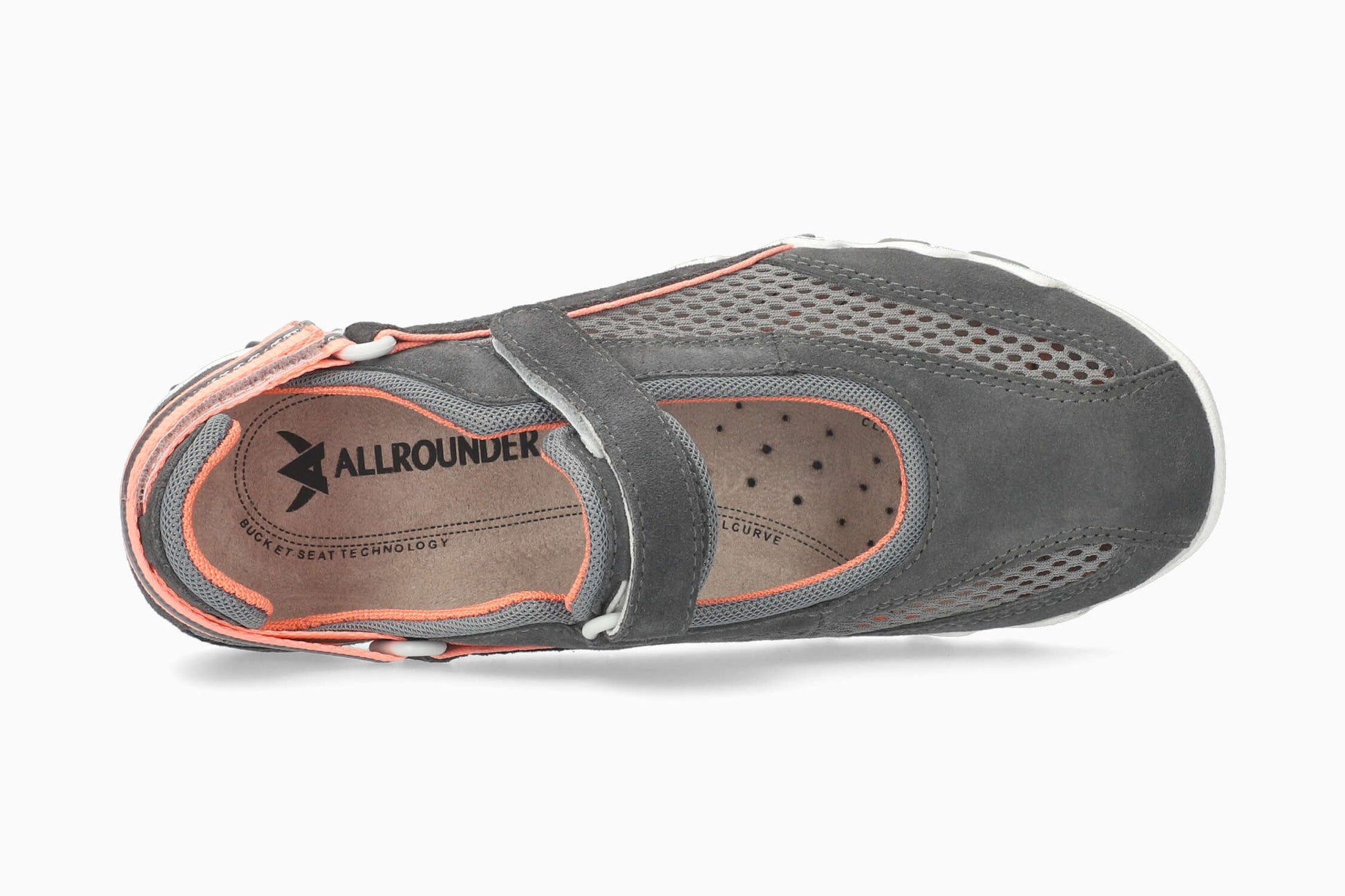 Allrounder Niro Solid Grey Women's Shoe Top