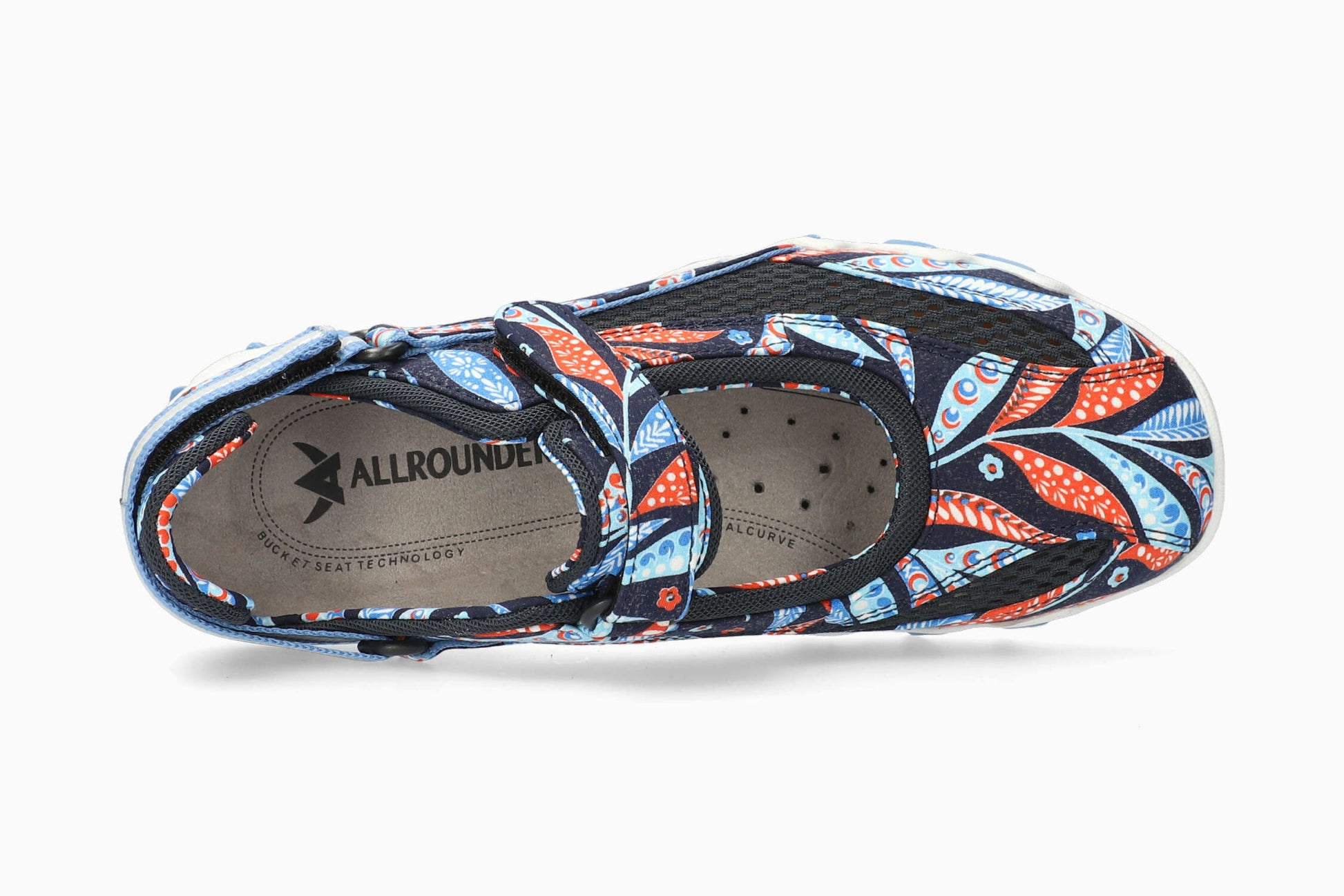 Allrounder Niro Print Electric Blue Women's Shoe Top