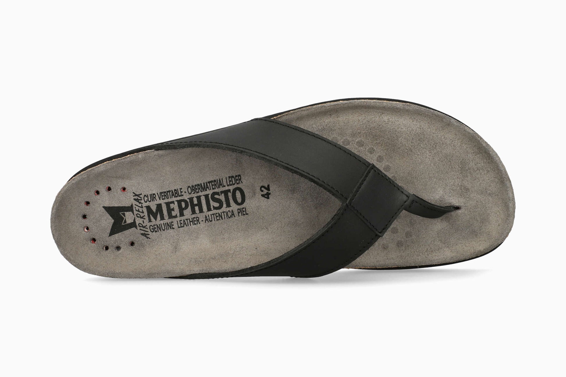 Mephisto Natalio Men's Cork Sandal Black Top