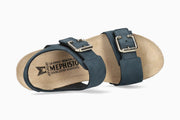 Lissandra Mephisto Women's Wedge Sandals Navy Top