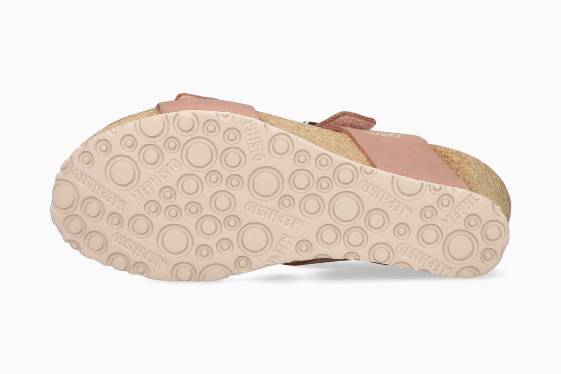 Lissandra Mephisto Women's Wedge Sandals Old Pink Sole