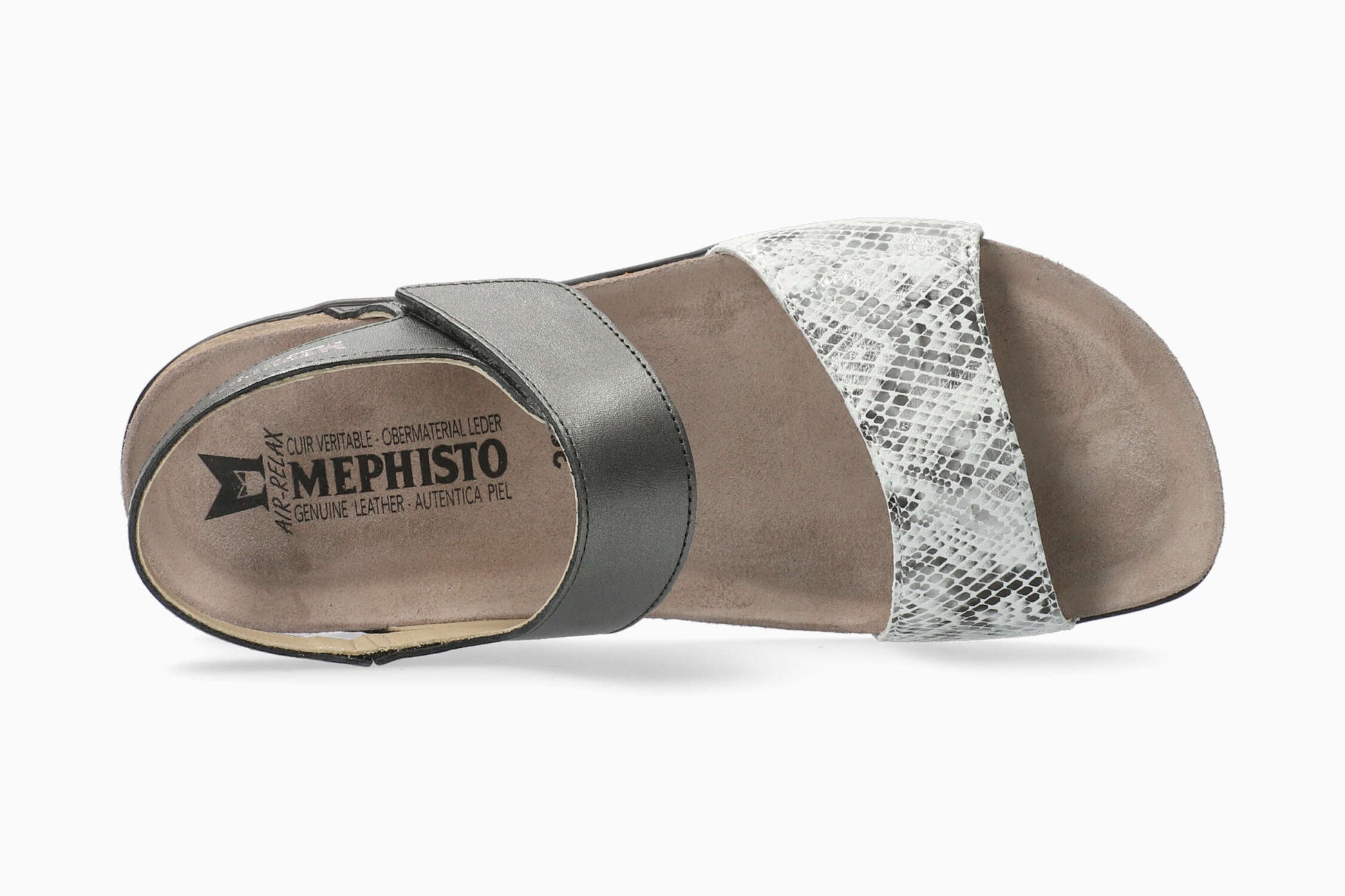 Mephisto Agave Women's Sandal Dark Grey Top