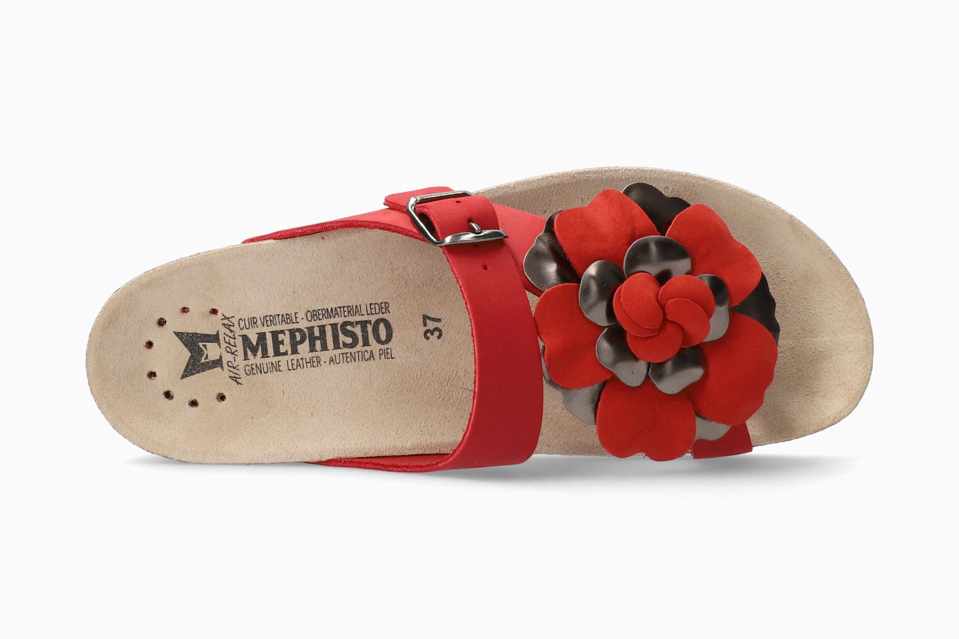 Mephisto Helen Flower Women's Sandal Red Top