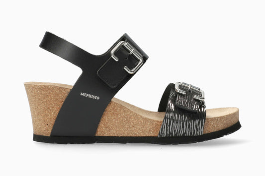 Lissandra Mephisto Women's Wedge Sandals Black