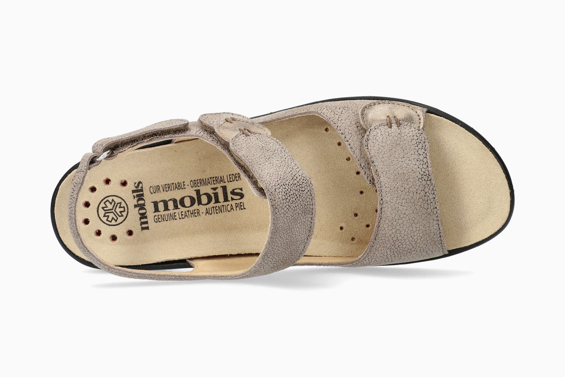 Mobils Getha Dark Taupe Women's Sandal Top