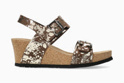 Lissandra Mephisto Women's Wedge Sandals Dark Brown